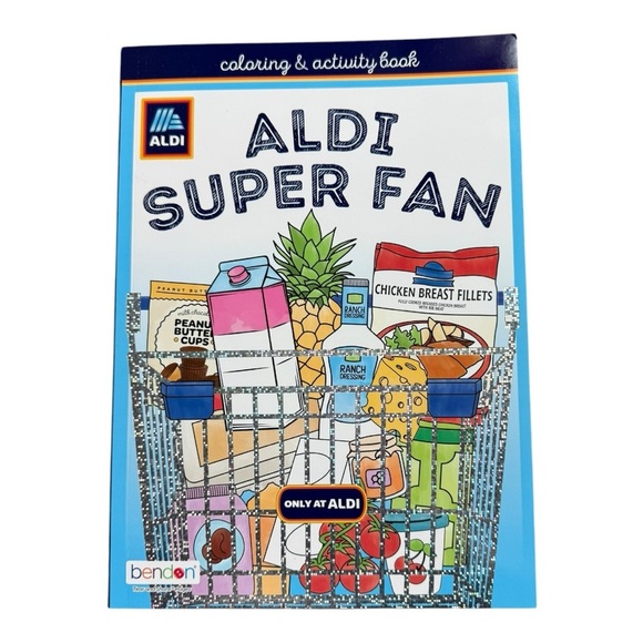 ALDI SUPER FAN COLORING & ACTIVITY BOOK - NEW! - Picture 1 of 9
